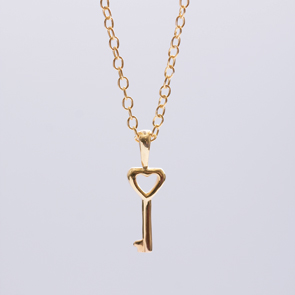 NEW BEGINNING- symbol necklace- handmade gold plated silver pendant on 40cm long chain