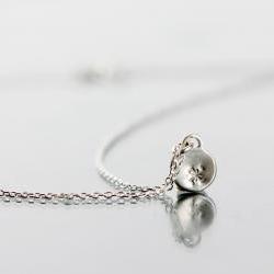 THUNDER - happiness and energy - sign necklace- handmade sterling silver 925 pendant on 40cm long chain