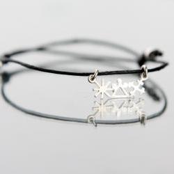 SUN, GOD, CROSS, jewel for ladies - brings protection and love- 3 signs- handmade sterling silver necklace/bracelet on Leather cord