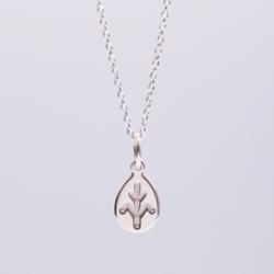 TREE summarizes all knowledge and percepts of the humanity - sign bracelet- handmade sterling silver 925 pendant on 18cm long chain 