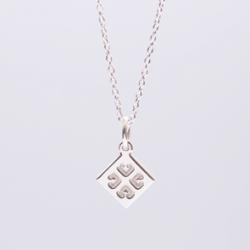 MOON - protects and attracts all the good in life - sign necklace- handmade sterling silver 925 pendant on 40cm long chain