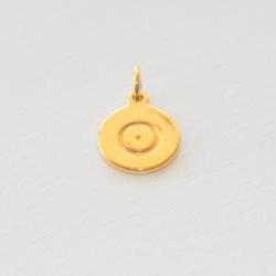 SUN - truth, wisdom and knowledge - sign bracelet- handmade Gold plated silver 925 pendant on cotton thread